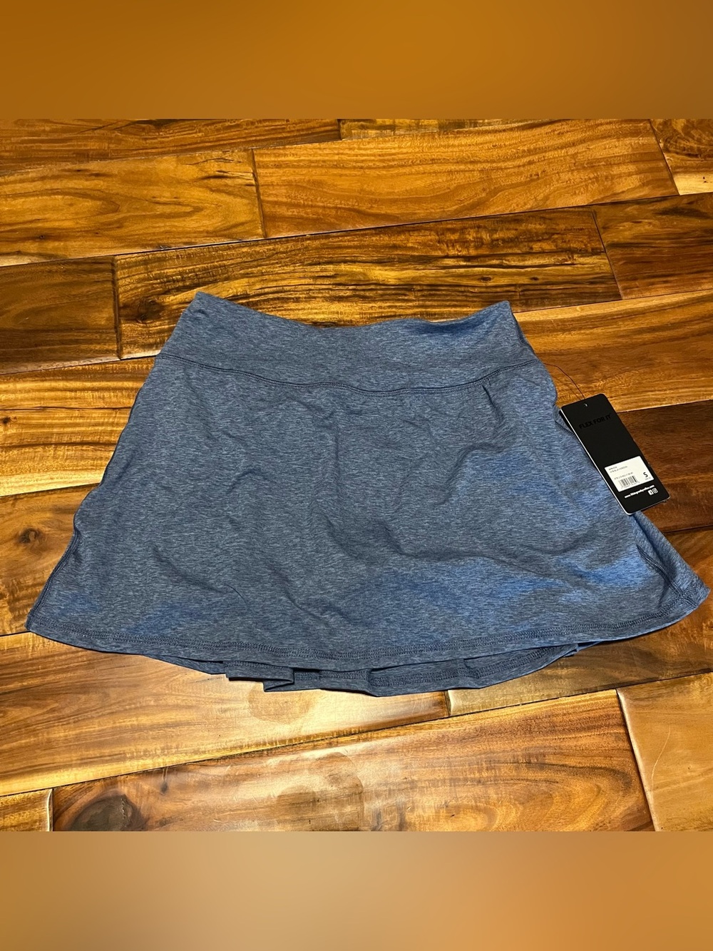 90 Degree by Reflex Flex For It Skort Size S Regular Tennis Gym Blue Pleat NEW